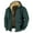 Green, variant on Mens Winter Jackets Drawstring Heavyweight Hooded Jackets Coat Loose Fit Long Sleeve Warm Coat with Pockets Zip Up Outwear Mens Jackets Casual
