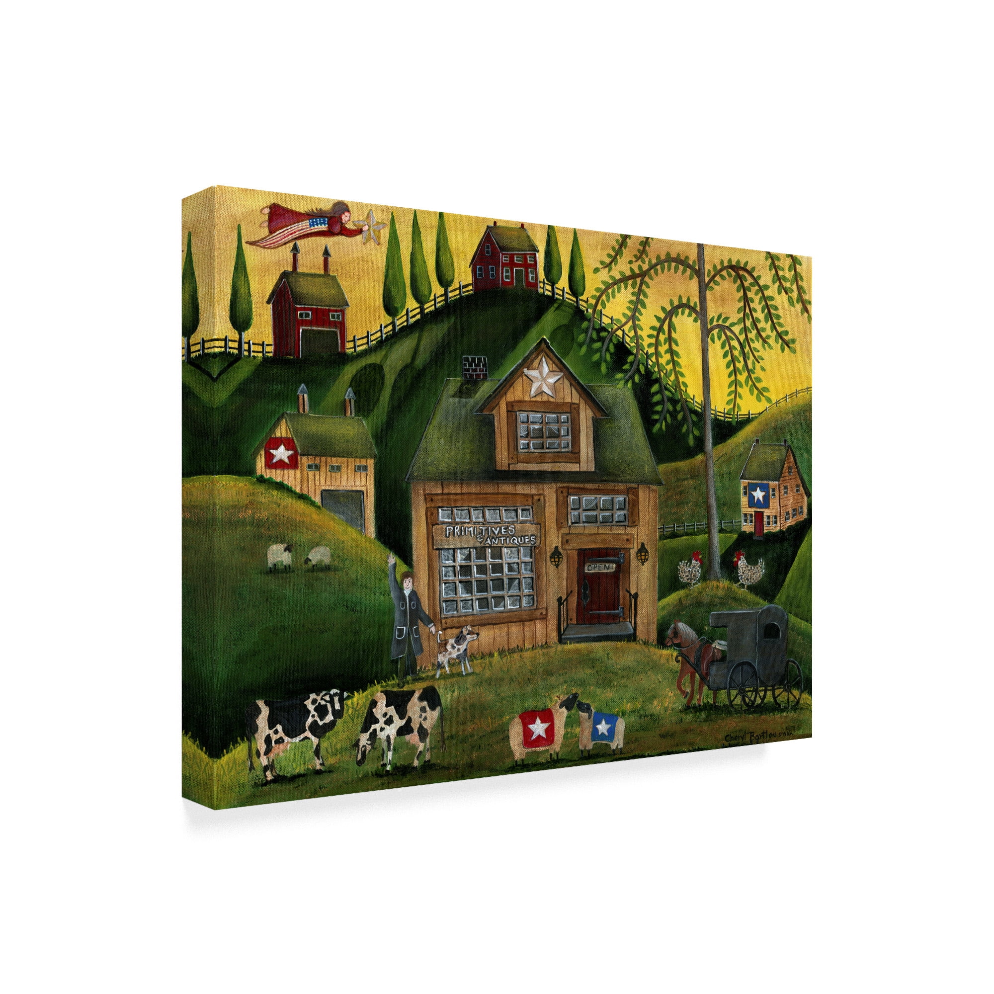 Trademark Fine Art 'Primitives And Antiques' Canvas Art by Cheryl Bartley