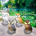 thumbnail image 6 of 4Pcs Miniature Owl Figurines for Bonsai Craft Decor Micro Landscape, 6 of 8