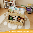 thumbnail image 5 of HAIDAIYA Wood Kids Bookshelf, Montessori Book Shelves 2-Tier, Suitable Kids Rooms, Nursery & Playroom, Kid Bookshelfs and Toy Storage, Toddler Book Rack, Nursery Wood Organizer, 5 of 7