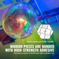 thumbnail image 3 of VEVOR Mirror Disco Ball 16 In Silver Party Large Disco Ball with Hanging Ring, 3 of 9