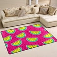 thumbnail image 2 of SKYSONIC Cosmic Crazy Watermelon Lightweight Carpet Mats Area Soft Rugs Floor Mat Doormat Decoration for Rooms Entrance 36x24 inch, 2 of 6