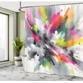 thumbnail image 2 of Ambesonne Colorful Shower Curtain, Contemporary Jumble Tones, 69"Wx70"L, Pale Grey Multicolor, 2 of 4