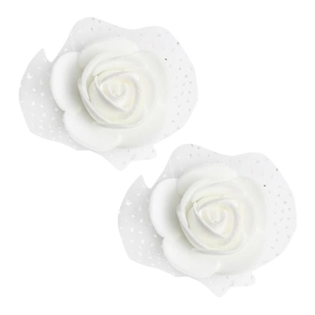 2x 100 Piezas Flores Cabeza Artificial Espuma Rosa para Boda Casa DIY Decoración Yotijar Cabeza de flor de rosas de espuma