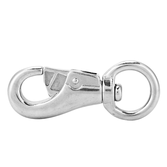 Mosquetón de buceo giratorio de acero inoxidable 304 de 99 mm para correas de perro