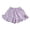 Purple, variant on REDARER Girls Strawberry Print Ruffle Shorts, Elastic Waist Soft Breathable Summer Casual & Playwear,4-5 Years