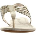 thumbnail image 3 of DE BLOSSOM COLLECTION JACOB-5 Womens Glitter T-strap Slingback Sandals, 3 of 4