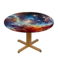 thumbnail image 3 of WYYP Starry Sky Nebula Outer Space Round Tablecloth Waterproof 100% Polyester Fiber Outdoor Picnic Camping and Indoor Kitchen Dining Party White, 3 of 8