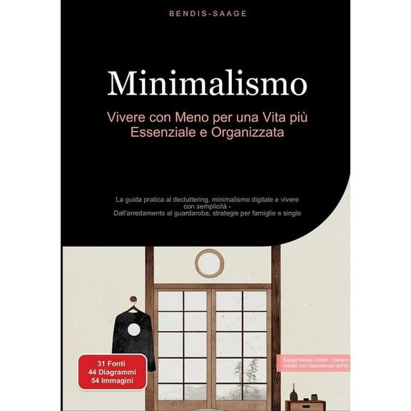 Minimalismo: Vivere con Meno per una Vita più Essenziale e Organizzata: La guida pratica al decluttering, minimalismo di, (Paperback)