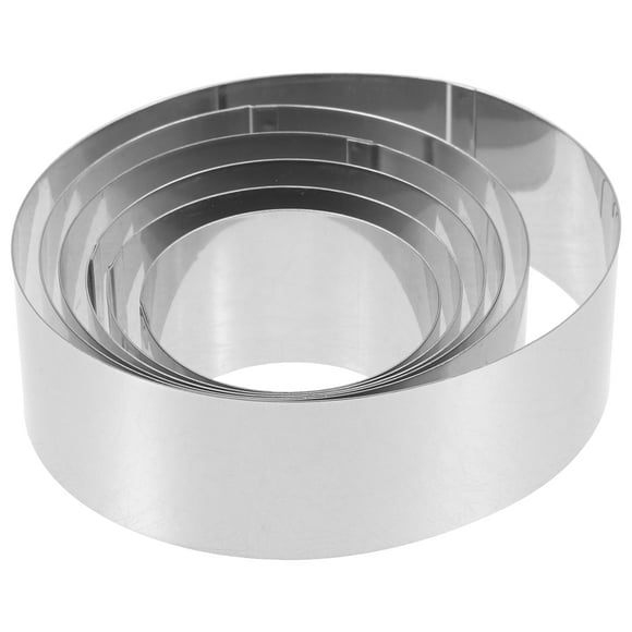 6 Pcs Biscuits Cake Ring 18 Cm Frost Form Kit Stainless Steel