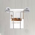 thumbnail image 4 of GOOHOCHY Revistero de pared: Estante organizador de pared de acero inoxidable - Soporte con ventosa sin perforaciones para baño y oficina - Para revistas, periódicos y libros, 4 of 8