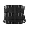 thumbnail image 3 of Cinturón Cinturón de soporte lumbar - Cintura elástica Soporte para la espalda Banda de tirantes (Negro XL) Hugtrwg Para Estrenar, 3 of 5
