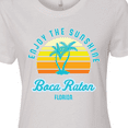 thumbnail image 4 of Inktastic Summer Enjoy the Sunshine Boca Raton Florida in Blue Women's T-Shirt, 4 of 5