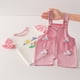 thumbnail image 2 of Odeerbi 0-5 Años Niñas Trajes Peto Pato Pantalones Cortos Con Algodón Manga Corta Camiseta Conjunto Verano Correa Romper Jumpsuit Playsuit, 2 of 7