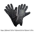 thumbnail image 2 of Guantes de portero de fútbol Guantes de fútbol antideslizantes para niños adultos (talla 7) Negro, 2 of 6