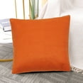 thumbnail image 6 of Unique Bargains 2Pcs Soft Viscose Velvet Decorative Throw Pillowcases 24"x24" Tangerine, 6 of 8