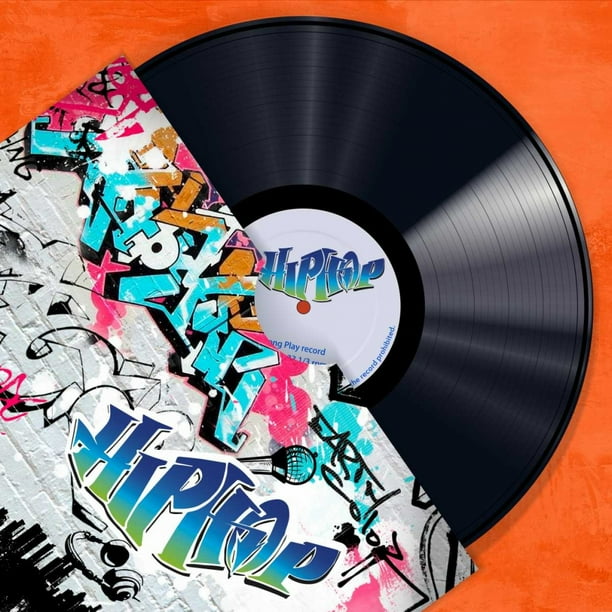 Vinyl Club Hip Hop Poster Print by Steven Hill