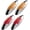 2x Amber +2x Red, variant on All Star Truck Parts 10-Pack 6.6" Oval 24 LED Side Marker Clearance Lights, Amber Clear Lens, DOT Approved, Chrome Bezel, Waterproof