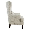 thumbnail image 5 of Pippin Curved Arm High Back Accent Chair Cream, 5 of 5
