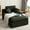 Green, variant on GAOHAPY 65"x45" Corduroy Boneless Chaise Lounge Sofa, Deep Seat Lazy Single Sofa Bed with Pillows, No Assembly Required for Living Room Bedroom
