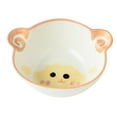 thumbnail image 2 of Bol d'Alimentation, Bol en Céramique Mignon en Forme d'Animal de Dessin Animé Bols à Riz Réutilisables Vaisselle de Table Bol d'Alimentation pour Servir Soupe Céréales Pâtes Crème Glacée, 2 of 7