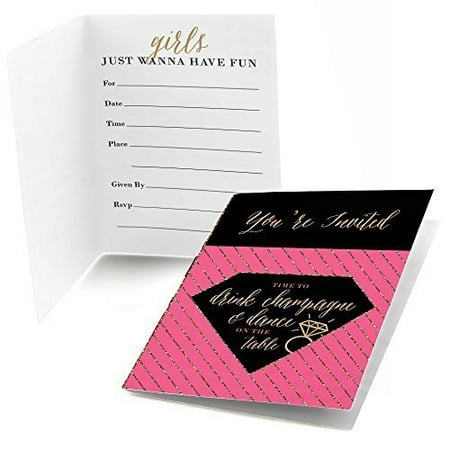 Girls Night Out - Fill In Bachelorette Party Invitations (8 count)