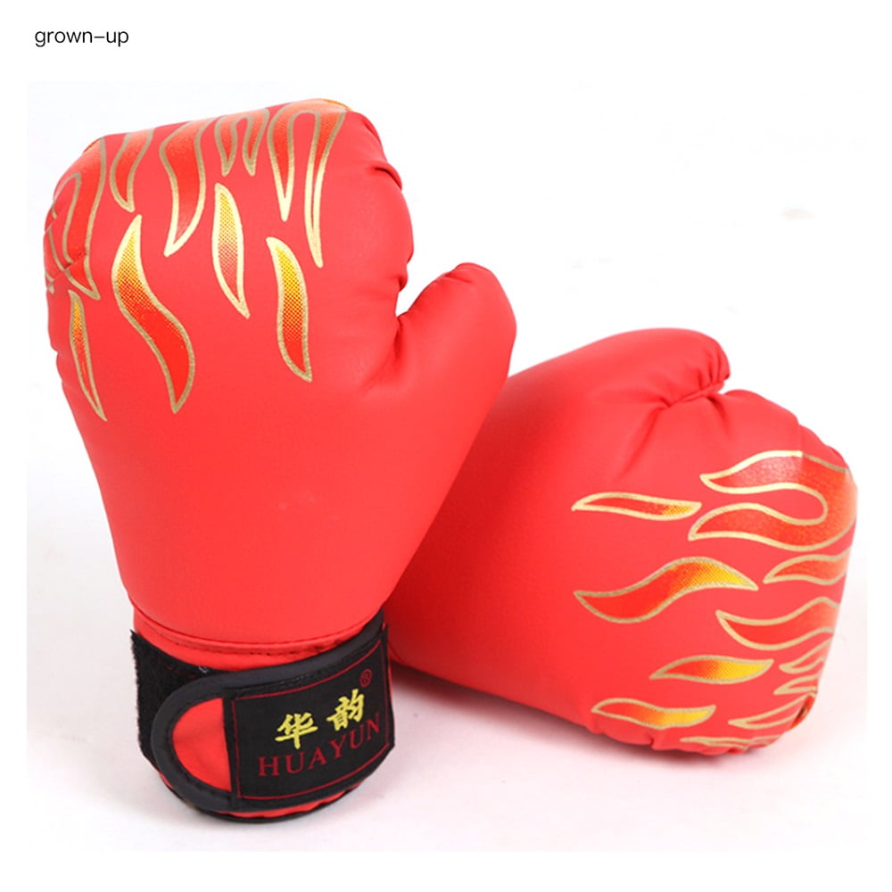 Newest PU Leather Boxing Gloves Sparring Punch Bag Muay Thai kickboxing SP 