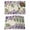 Light Purple Green Beige, variant on Purple Flowers Placemats Set of 6, Spring Watercolor Floral Leaves Plants Placemats for Dining Table, Place Mats for Kitchen Tabletop, Waterproof Wipeable Dining Table Mats Set