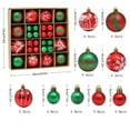 thumbnail image 3 of Honeeladyy 44pcs Colorful Christmas Ball Ornaments Set, Multi Color Christmas Ornaments Red Green Gold Shatterproof Plastic Bright Assorted Baubles Hanging Balls for Xmas Decor Muti Size and Types, 3 of 6