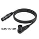 thumbnail image 3 of Cable Micrófono XLR Ángulo Recto 1 8 M A 3 Pines Audio 90 Grados, 3 of 7
