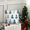 thumbnail image 5 of Christmas Pillow Cover 18X18 Inch Christmas Tree Snowflake Decoration Holiday Farmhouse Winter Pillow Case Decor for Home Sofa Couch (Green) AA223-18, 5 of 6
