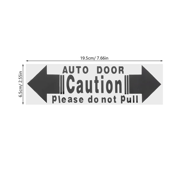 NICEXMAS 4Pcs Automatic Door Accessories Black Car Sticker with Strong Adhesive for Door Safety