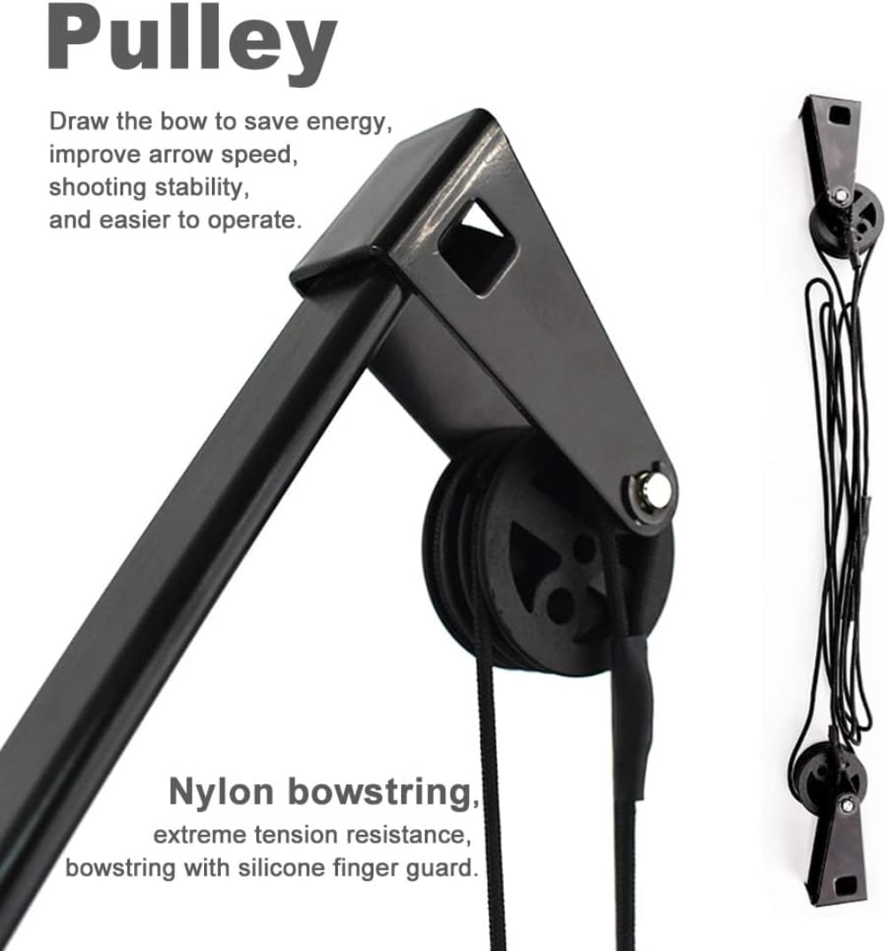 Piaoyu Kids Archery Set with Fiberglass Quiver, Compound Bow for Youth Shooting Practice and Outdoor Training