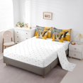 thumbnail image 3 of YST 7-Piece Boho Butterfly Comforter Set, Yellow Gray Ombre, King – Modern Abstract Design, Watercolor-Inspired, 3 of 4