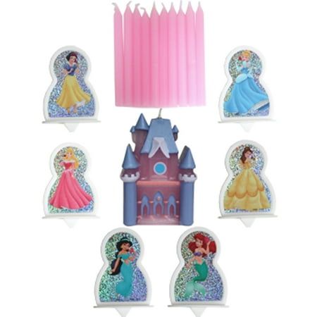 cake princess topper castle disney 17ct candle walmart