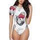 thumbnail image 1 of Balery Cute Poodle Dog Body de cuello redondo de manga corta para mujer Tops de manga corta Tops básicos-XX-Large, 1 of 7