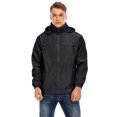 thumbnail image 1 of Tinglu Spring Men Jackets with Hooded Raincoat Waterproof Jacket Zip Up Men's Windbreaker Clothing, 1 of 8