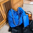 thumbnail image 3 of Conjunto de 2 uds de monedero, bolsos informales de gran capacidad para mujer, bolso de mano suave y hinchado, Color sólido para niñas, compras FLhrweasw Para estrenar, 3 of 9