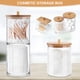 thumbnail image 5 of Miuline Soporte para Estropajo de Algodón con Tapa de Bambú, Dispensador de Estropajo de Algodón Acrílico Q-tip, Organizador de Tocador para Bathroom, 5 of 8