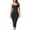 Black, variant on Women's Shaping Full Slips Shapewear Tummy Control Dress Cami Slip Body Shaper