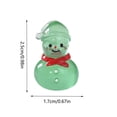 thumbnail image 2 of Adorno de muñeco de nieve que brilla en la oscuridad - Decoración de escritorio de resina con función de iluminación, decoración navideña festiva, 2 of 2