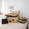 thumbnail image 6 of Erosebridal Leopard Print Camper 7-Piece Twin Bedding Sets,Kids Happy Camping Bedding Comforter Set For Girl Boys,Reversible black, 6 of 7