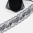 thumbnail image 3 of (10 yardas/rollo) cinta de tela de encaje negro decoración de correas Material de embalaje de regalo encantador, 3 of 5
