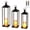 13"+17"+20", variant on Set of 3 Modern Farmhouse Black Metal Candle Lanterns with Flameless LED Candles & Remote Timer – Indoor Outdoor Décor for Christmas, Halloween, Patio, Porch, Garden, Floor