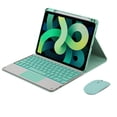 thumbnail image 1 of Case for iPad Air4 (10.9英寸)- Multiple Angle Viewing Folio Stand Cover with Pencil Holder，With Touch Keyboard and Bluetooth Mouse, 1 of 8