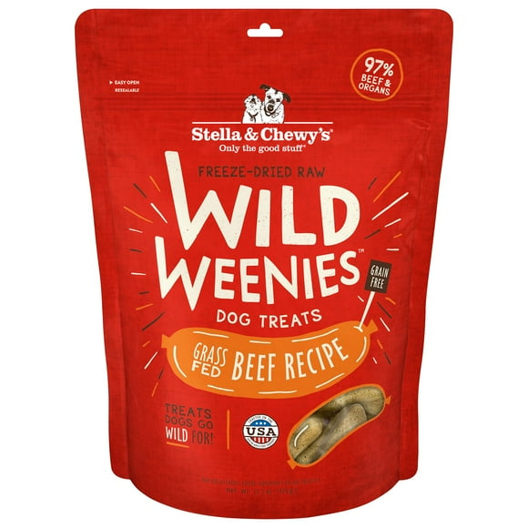 Stella & Chewy’s Freeze-Dried Raw Wild Weenies Dog Treats – All-Natural, Protein Rich, Grain Free Dog & Puppy Treat &