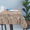 thumbnail image 4 of Brown Flowers Table Cloth Waterproof Tablecloths, Vintage Farmhouse Floral Leaves Vines Tablecloth Dining Table Cover for Kitchen Party Tabletop Outdoor, Rectangle Tablecloth 54x108 Inch, 4 of 9