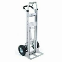 Best Value Aluminum 3-in-1 Convertible Hand Truck with Pneumatic Wheels - Gray