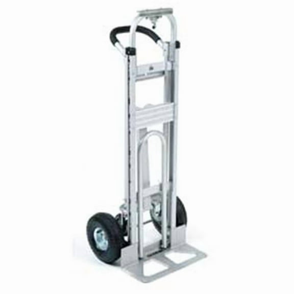 Best Value Aluminum 3-in-1 Convertible Hand Truck with Pneumatic Wheels - Gray