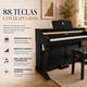 thumbnail image 4 of Piano Teclado Negro Audiotek 88 Teclas Contrapeso Incluye Banco y Pedales, 4 of 8
